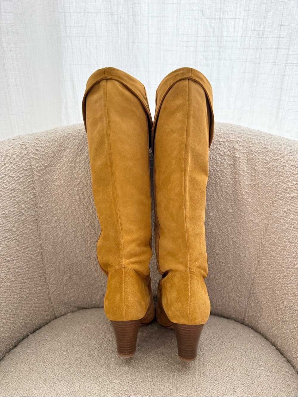 ba&sh Two-Tone Camel Cerra Knee-High / Over-the-Knee Slouchy Boots - US 7 (37) - Picture 6 of 8